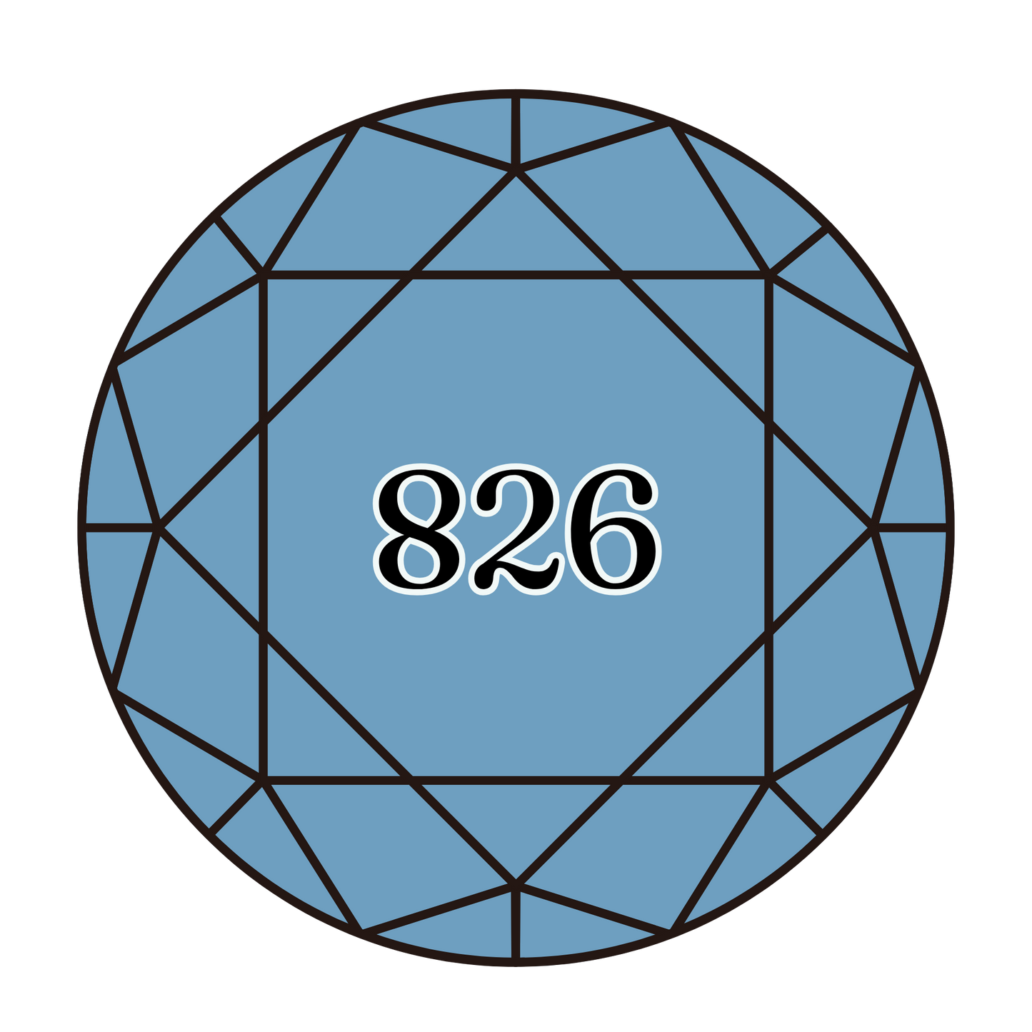 True North Diamond Art Round Diamond Drills 826 - Medium Blue - Round Bulk Diamond Drills