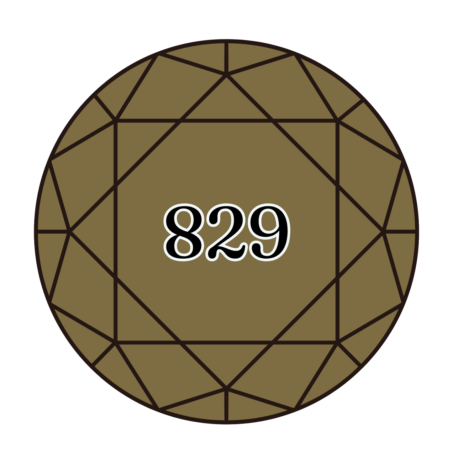 True North Diamond Art Round Diamond Drills 829 - Very Dark Golden Olive - Round Bulk Diamond Drills