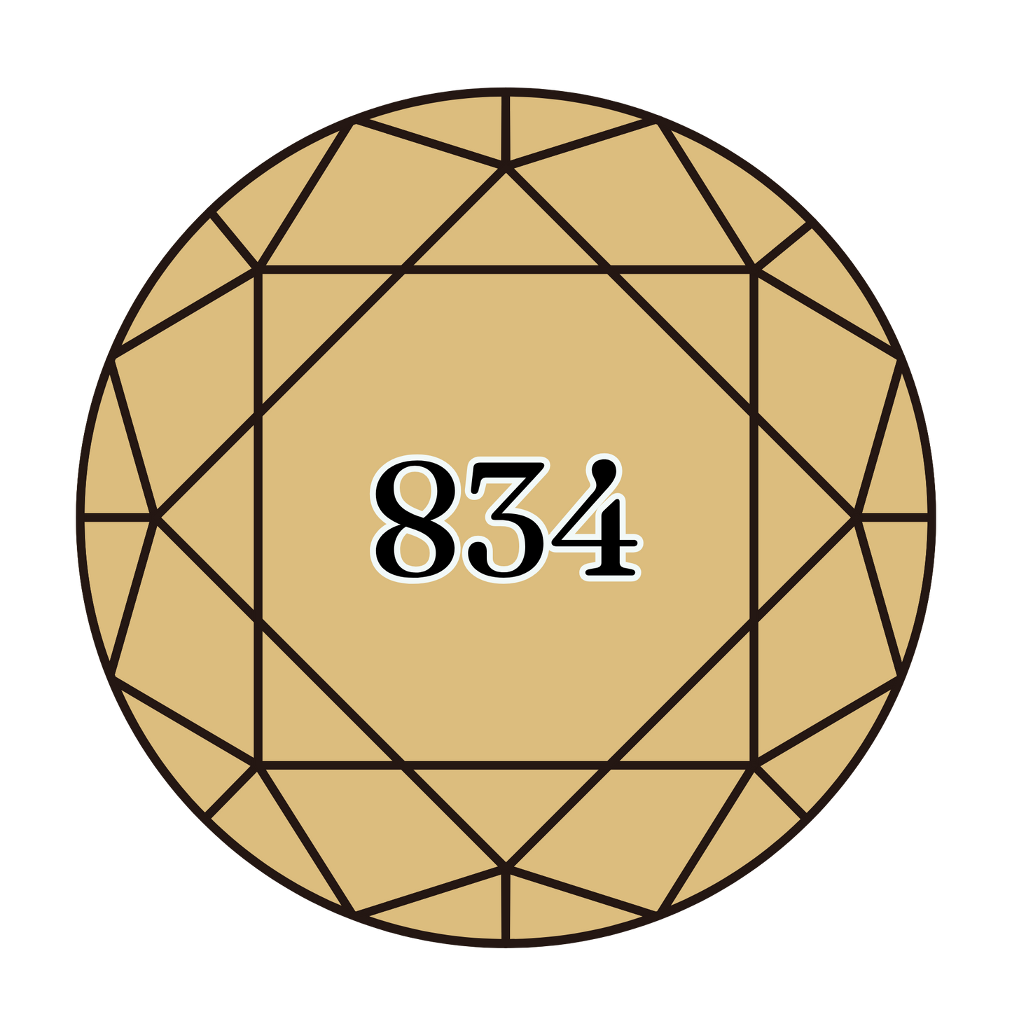 True North Diamond Art Round Diamond Drills 834 - Very Light Golden Olive - Round Bulk Diamond Drills