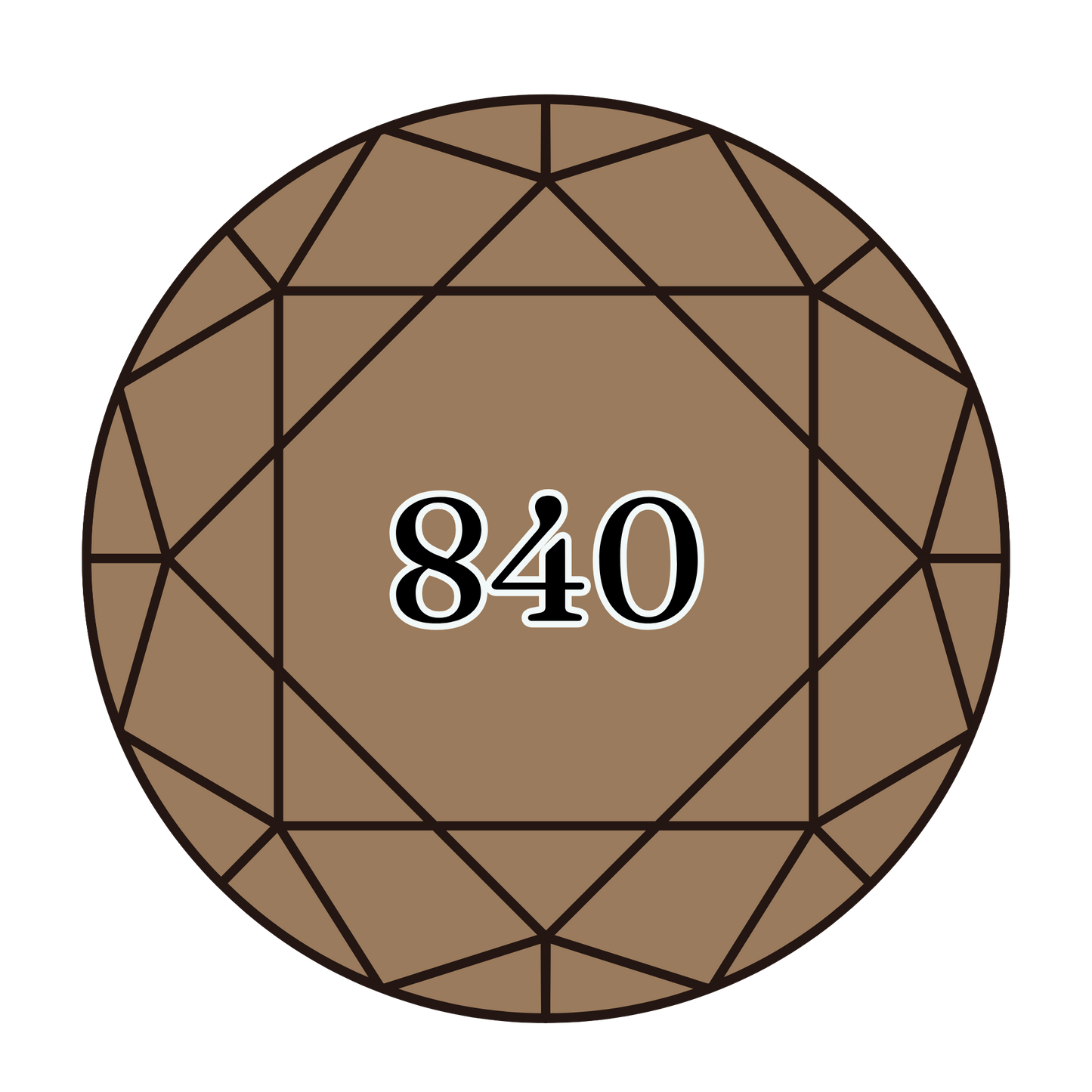 True North Diamond Art Round Diamond Drills 840 - Medium Beige Brown - Round Bulk Diamond Drills