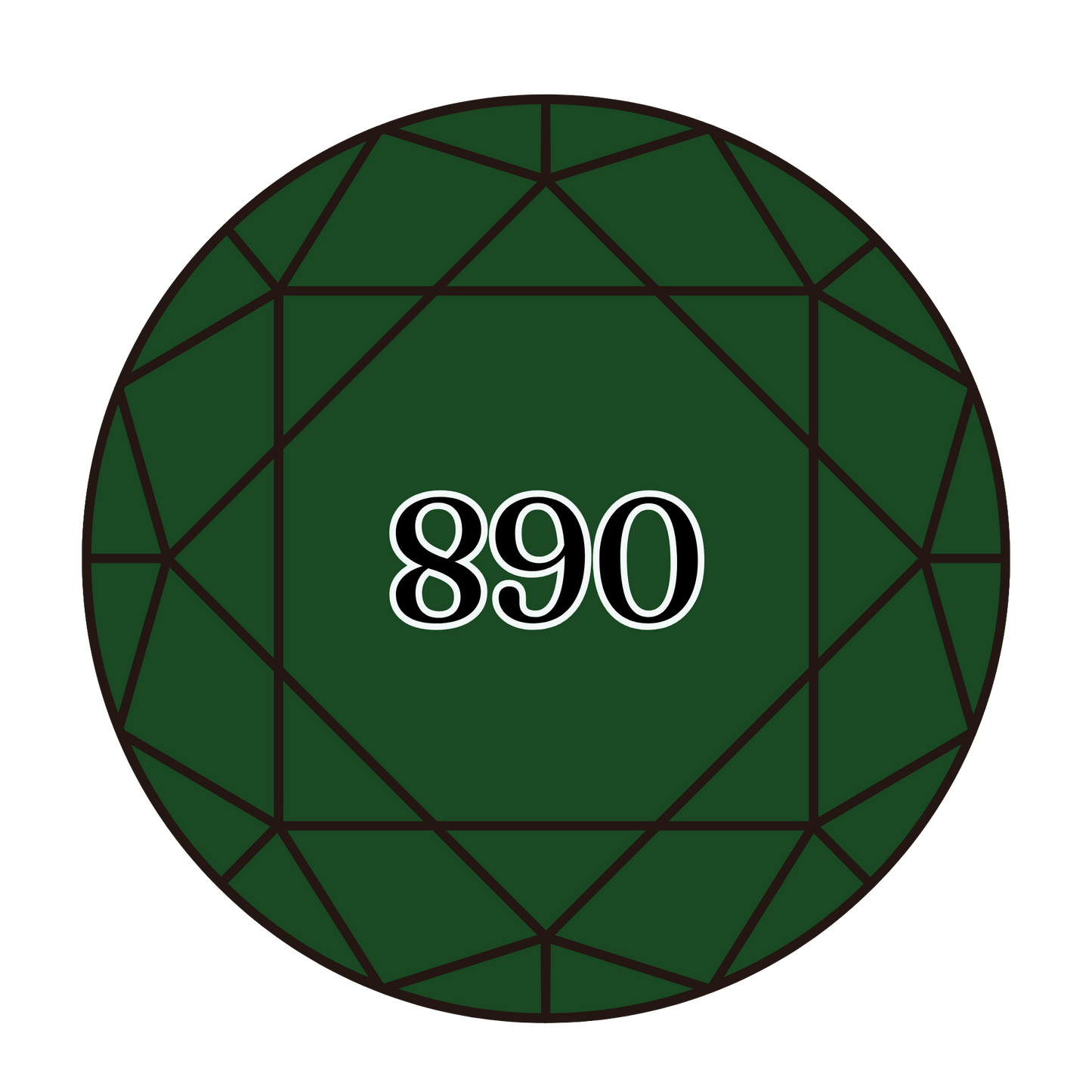 True North Diamond Art Round Diamond Drills 890 - Ultra Dark Pistachio Green - Round Bulk Diamond Drills