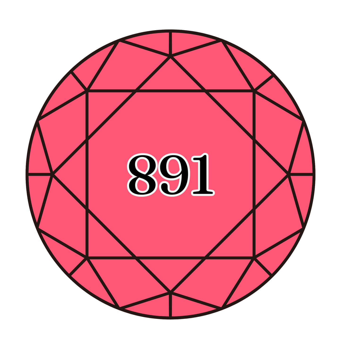 True North Diamond Art Round Diamond Drills 891 - Dark Carnation - Round Bulk Diamond Drills