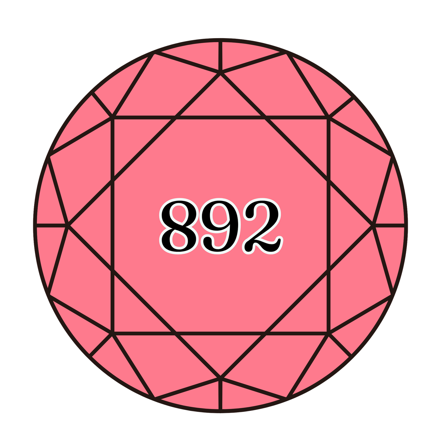 True North Diamond Art Round Diamond Drills 892 - Medium Carnation - Round Bulk Diamond Drills