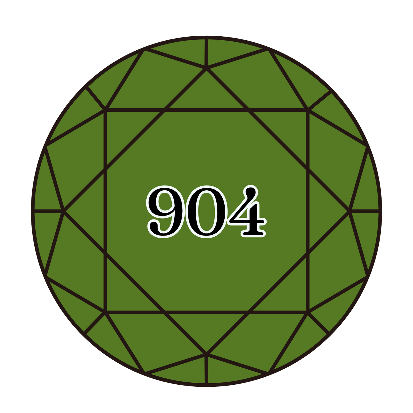 True North Diamond Art Round Diamond Drills 904 - Very Dark Parrot Green - Round Bulk Diamond Drills