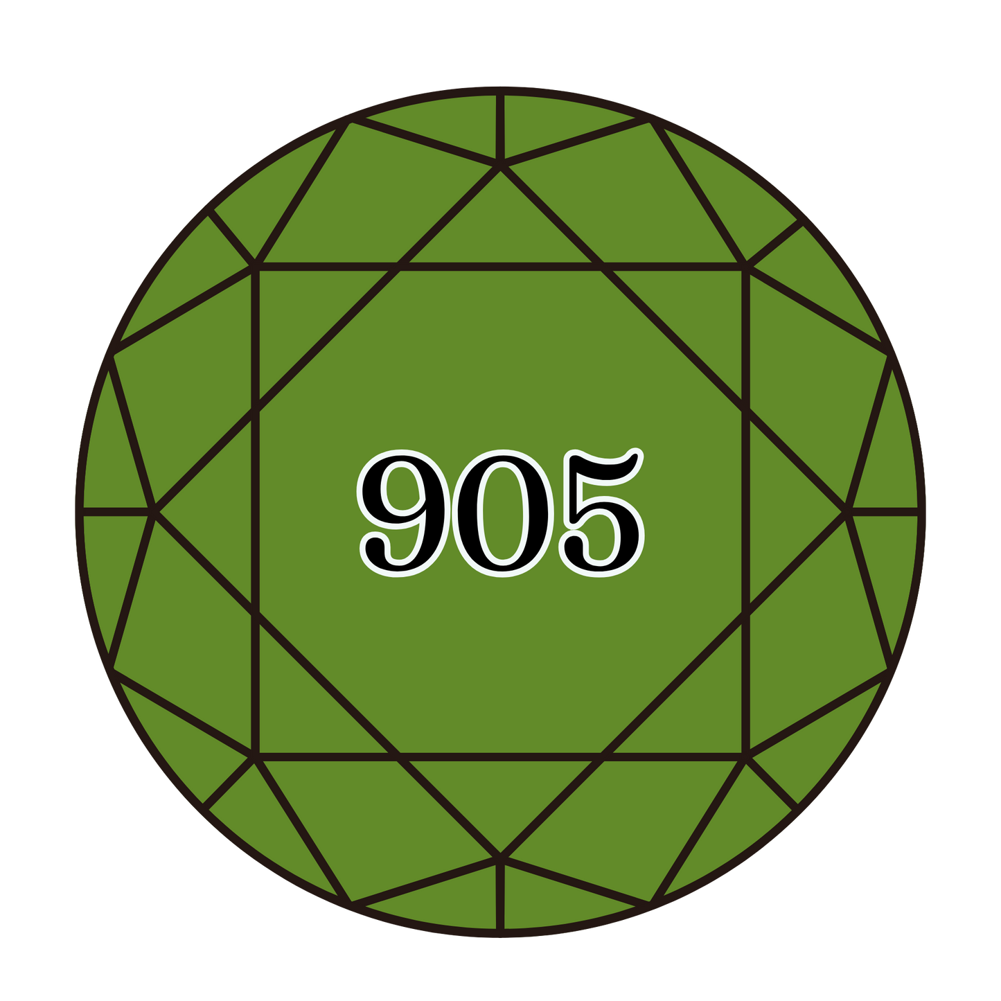 True North Diamond Art Round Diamond Drills 905 - Dark Parrot Green - Round Bulk Diamond Drills