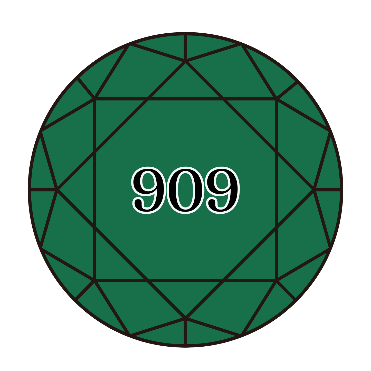 True North Diamond Art Round Diamond Drills 909 - Very Dark Emerald Green - Round Bulk Diamond Drills