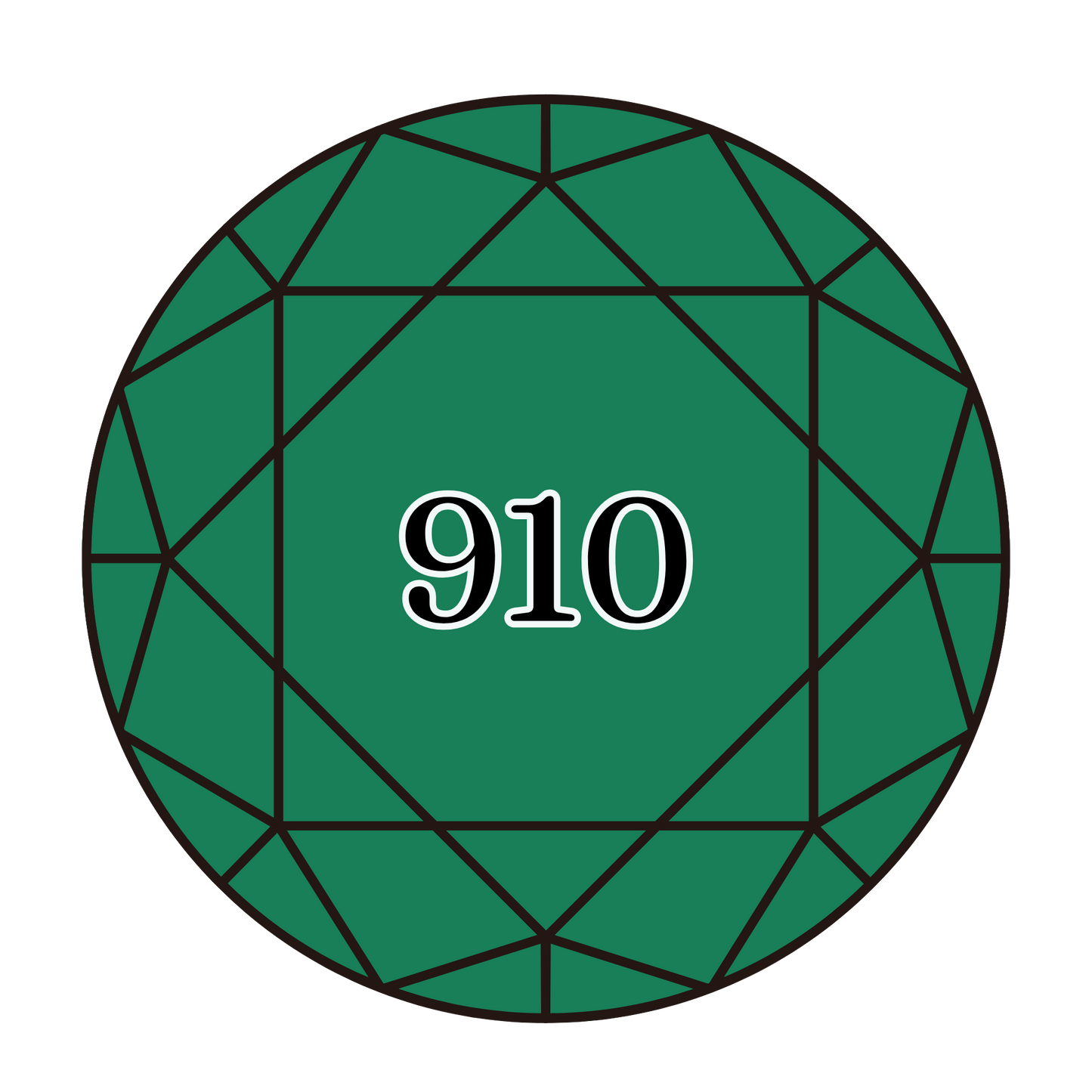 True North Diamond Art Round Diamond Drills 910 - Dark Emerald Green - Round Bulk Diamond Drills