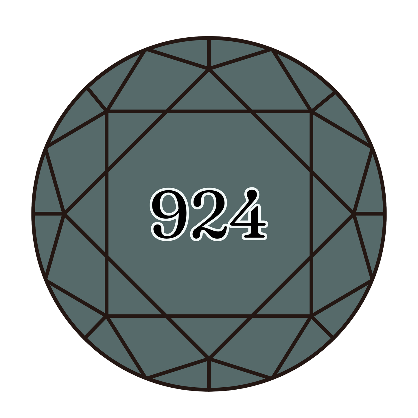 True North Diamond Art Round Diamond Drills 924 - Very Dark Grey Green - Round Bulk Diamond Drills