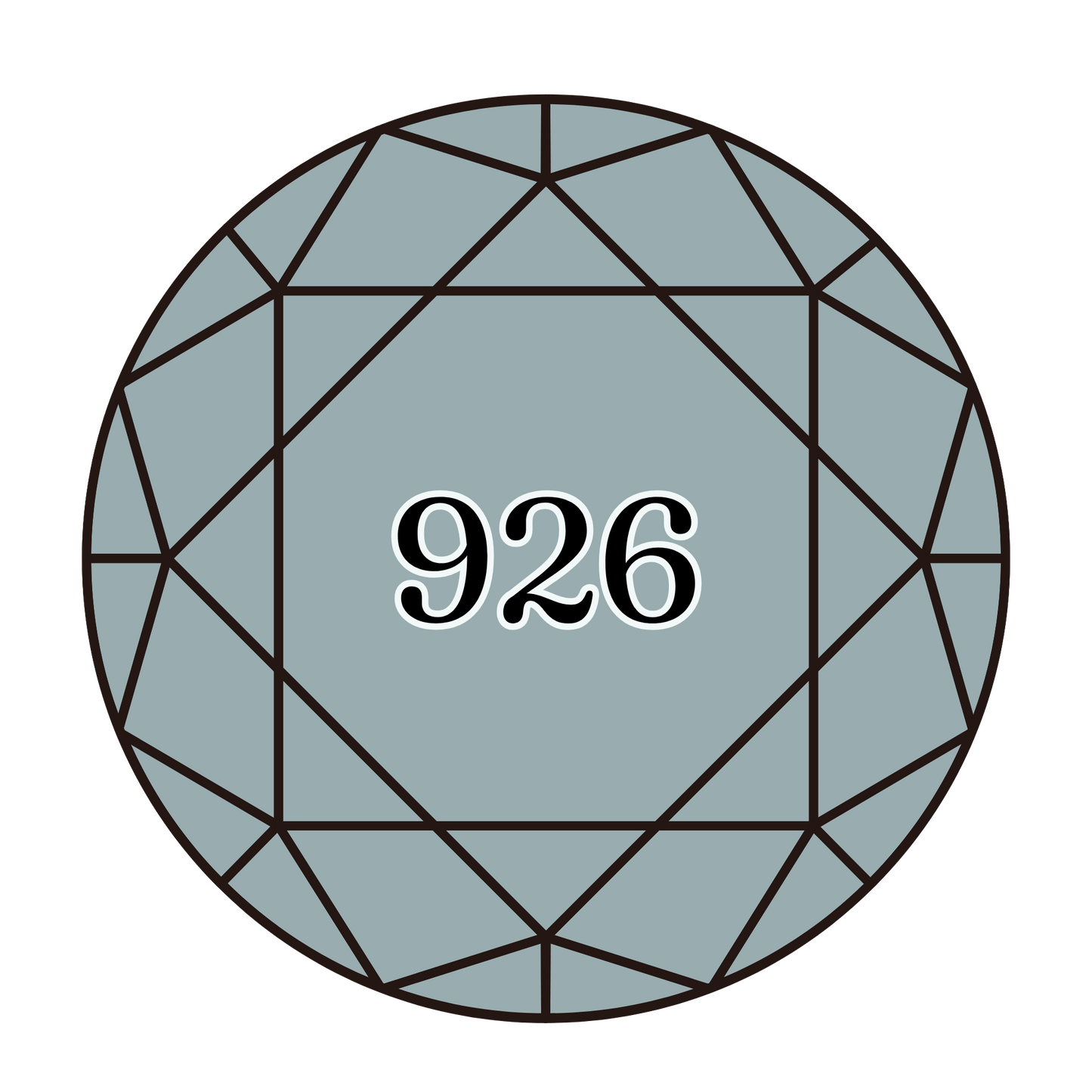 True North Diamond Art Round Diamond Drills 926 - Medium Grey Green - Round Bulk Diamond Drills