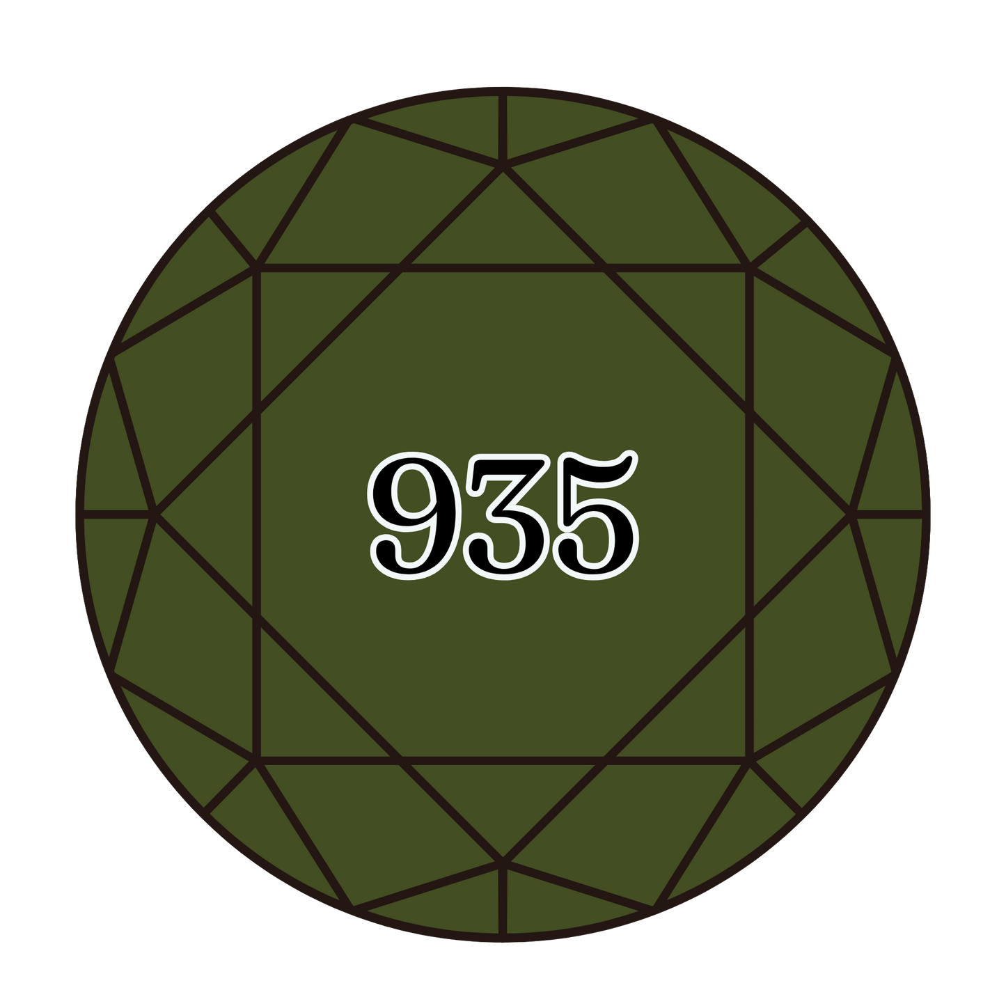 True North Diamond Art Round Diamond Drills 935 - Dark Avocado Green - Round Bulk Diamond Drills