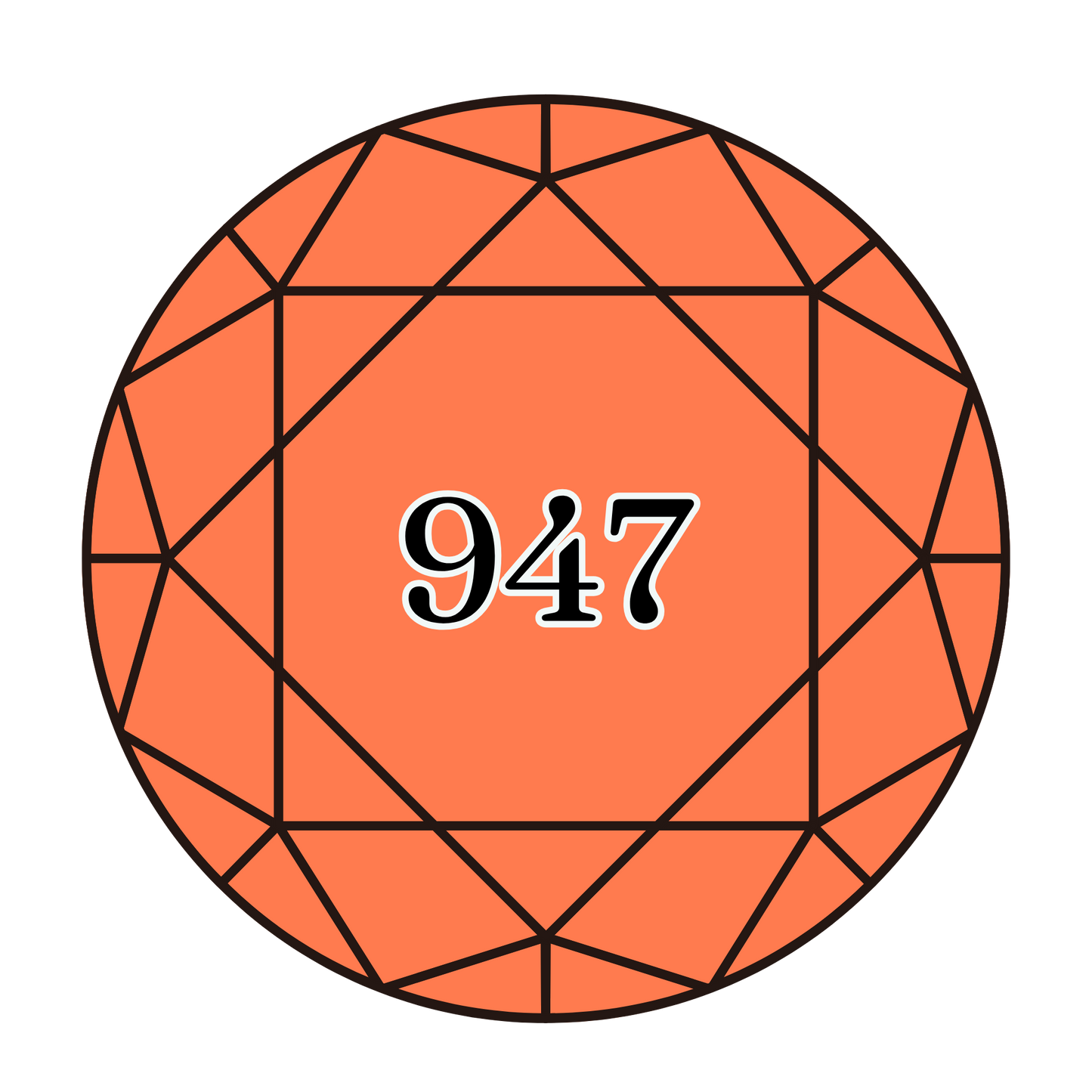 True North Diamond Art Round Diamond Drills 947 - Burnt Orange - Round Bulk Diamond Drills