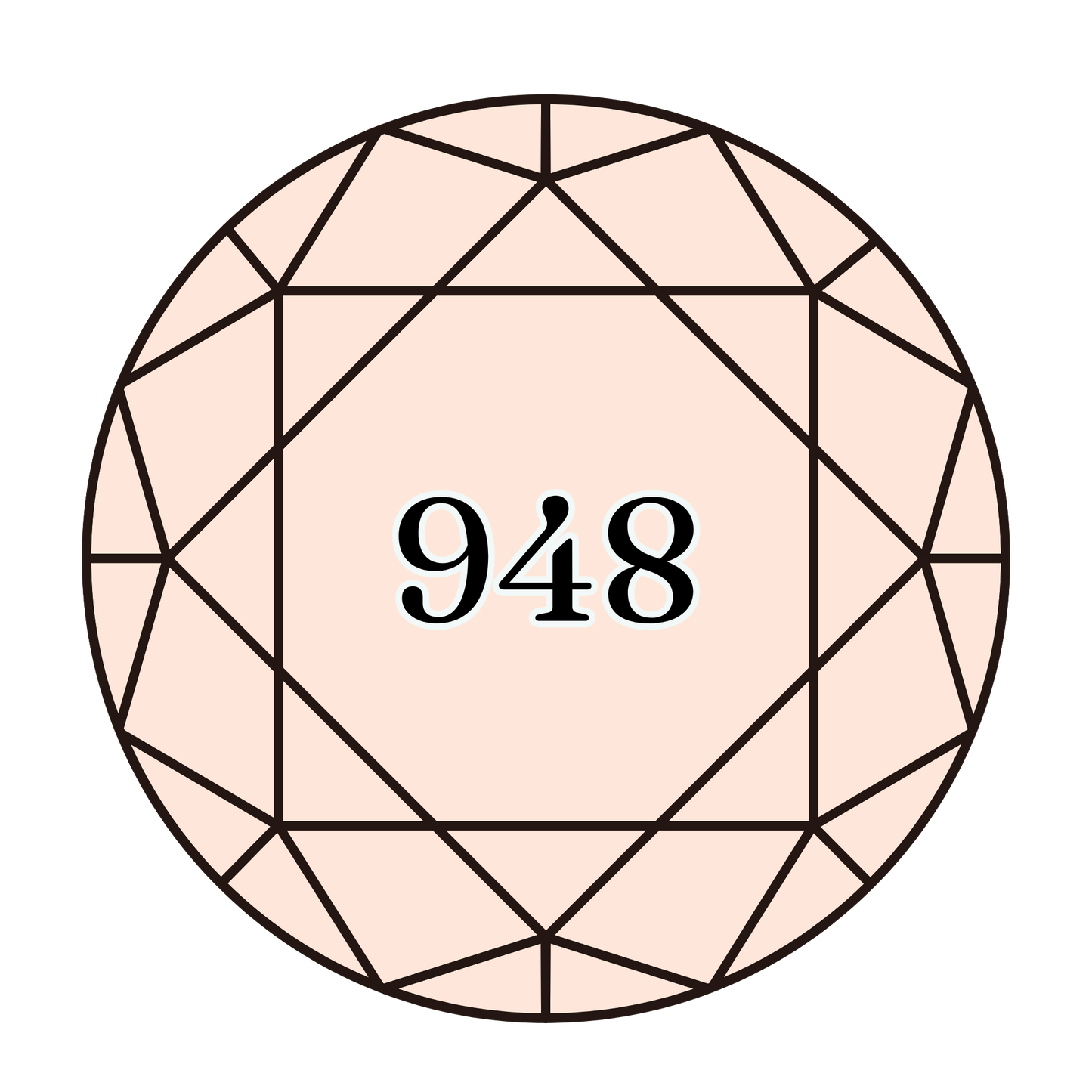 True North Diamond Art Round Diamond Drills 948 - Very Light Peach - Round Bulk Diamond Drills