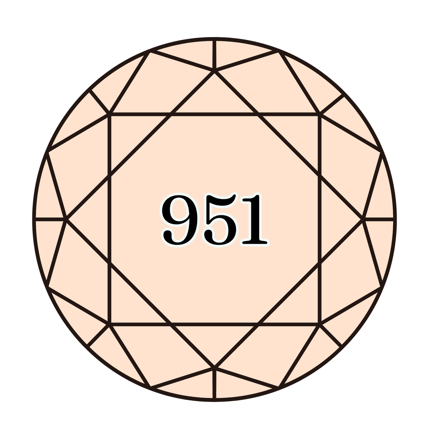 True North Diamond Art Round Diamond Drills 951 - Light Tawny - Round Bulk Diamond Drills