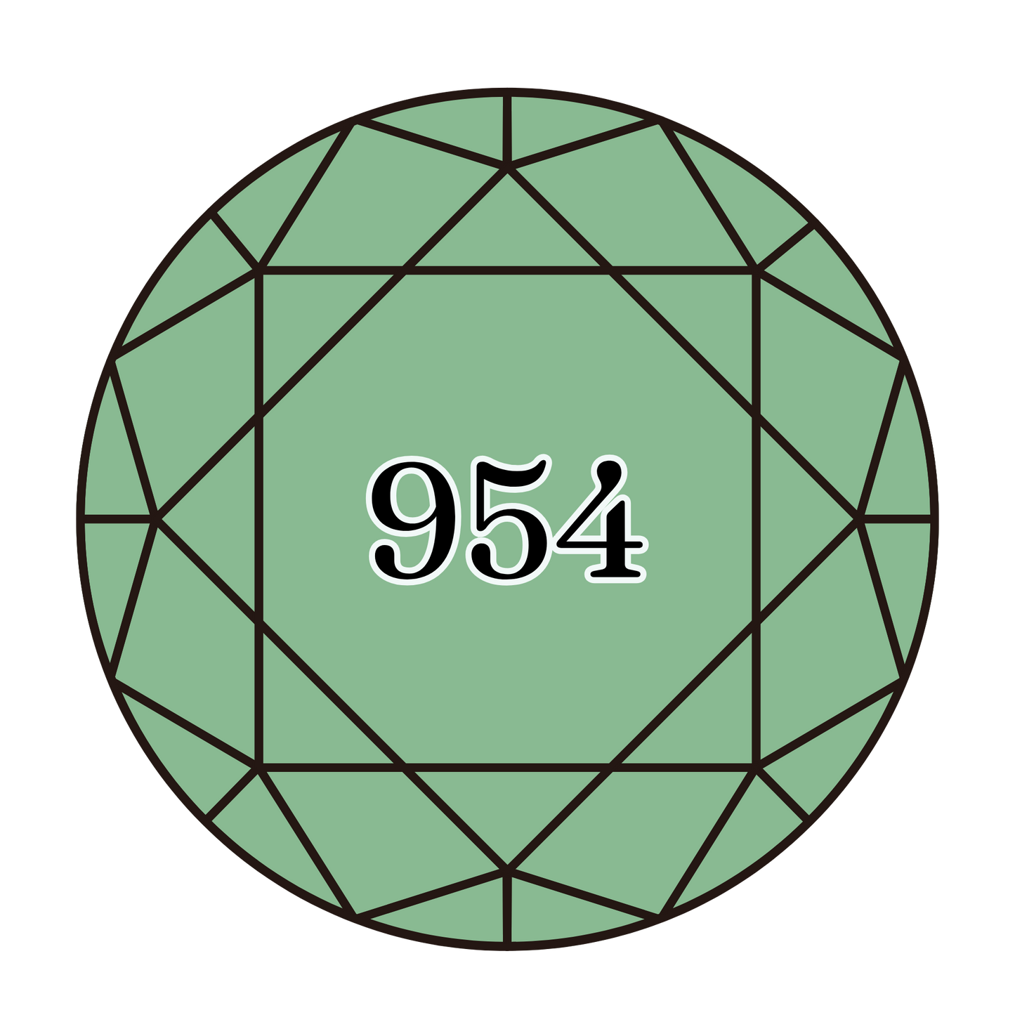 True North Diamond Art Round Diamond Drills 954 - Nile Green - Round Bulk Diamond Drills