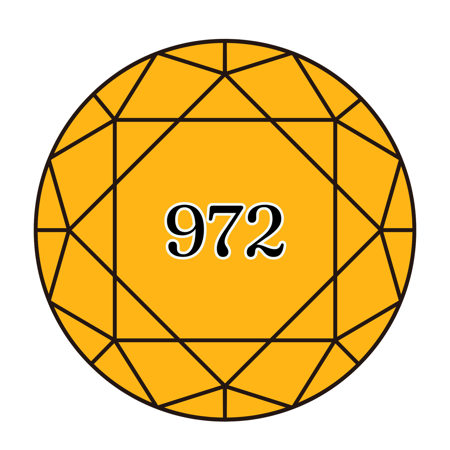 True North Diamond Art Round Diamond Drills 972 - Deep Canary - Round Bulk Diamond Drills