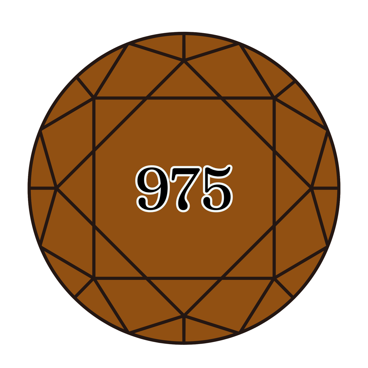 True North Diamond Art Round Diamond Drills 975 - Dark Golden Brown - Round Bulk Diamond Drills