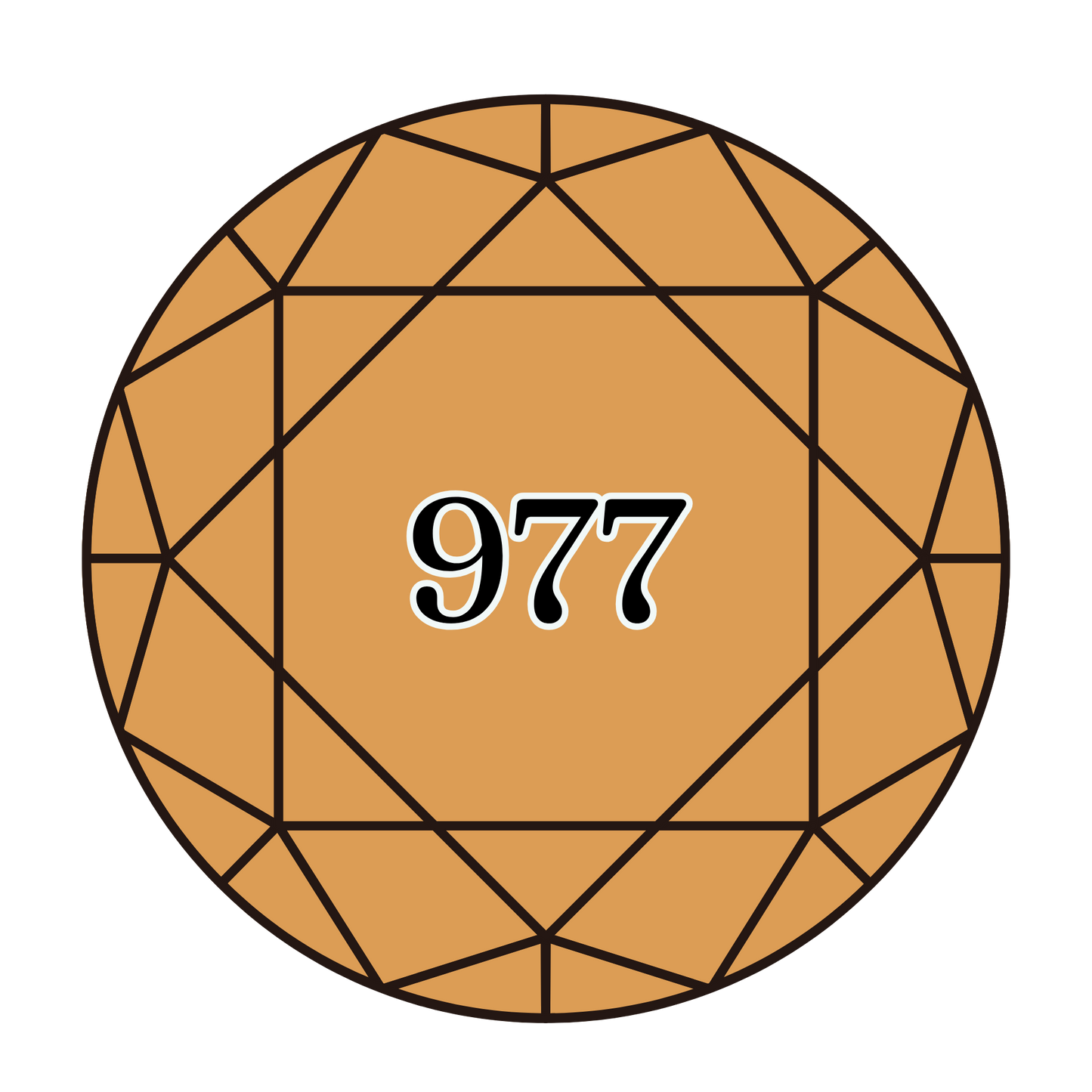 True North Diamond Art Round Diamond Drills 977 - Light Golden Brown - Round Bulk Diamond Drills