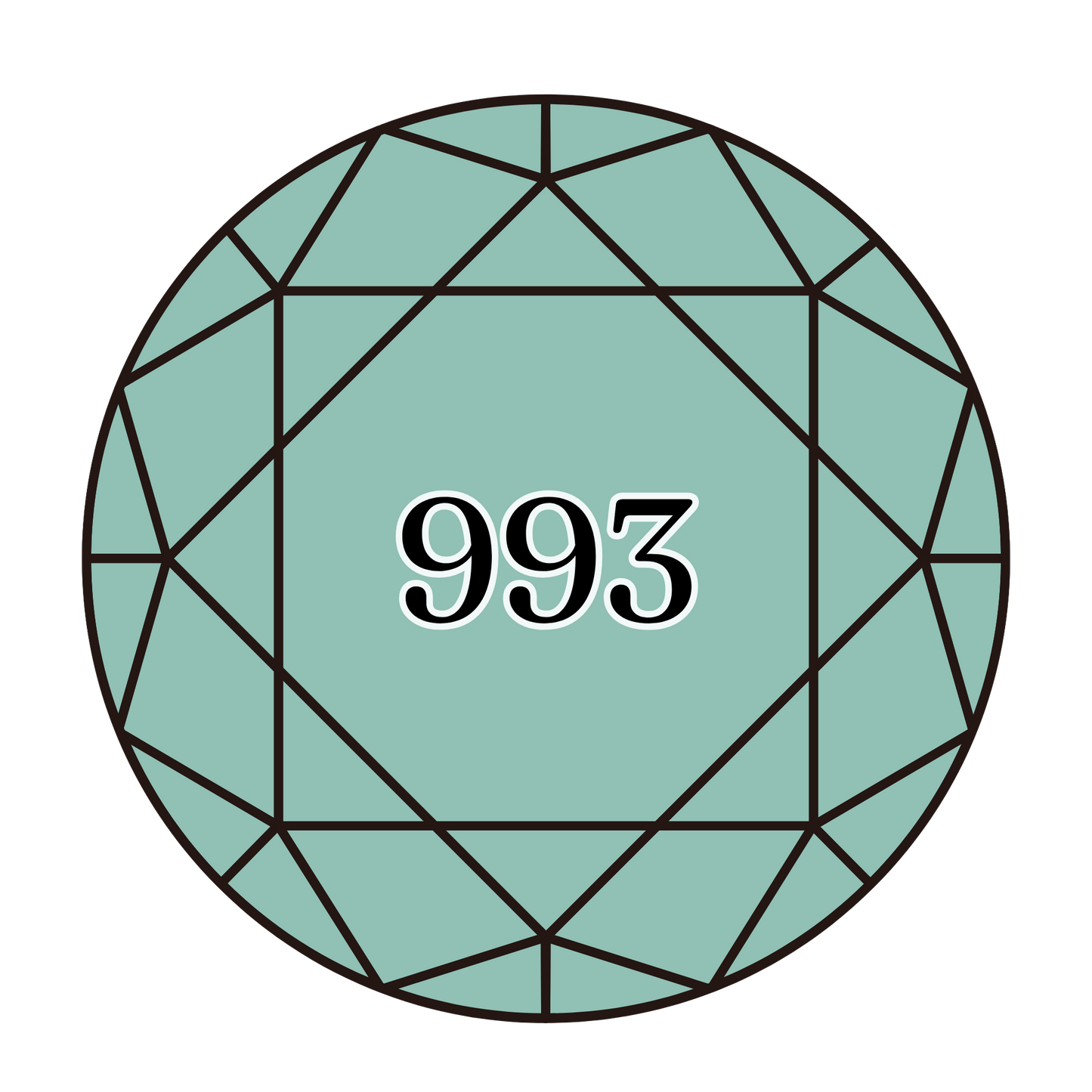 True North Diamond Art Round Diamond Drills 993 - Very Light Aquamarine - Round Bulk Diamond Drills