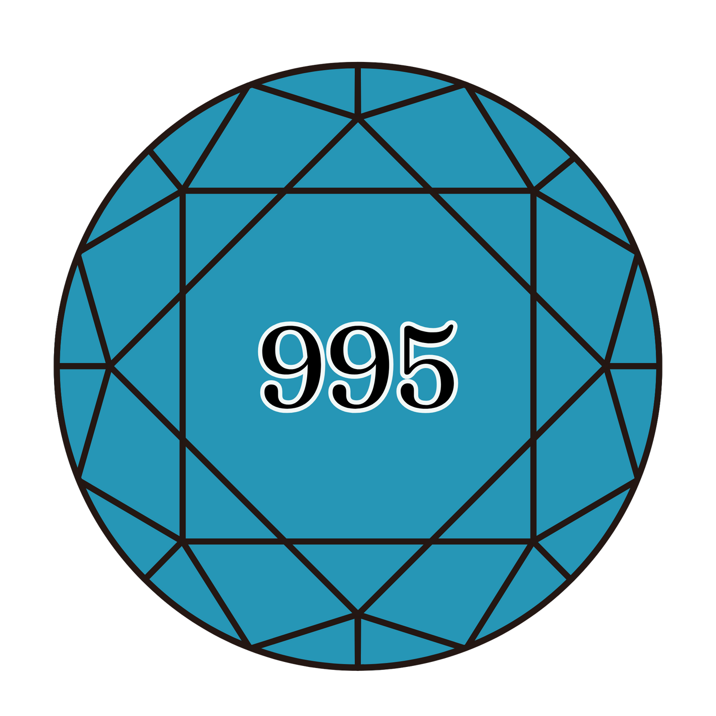 True North Diamond Art Round Diamond Drills 995 - Dark Electric Blue - Round Bulk Diamond Drills