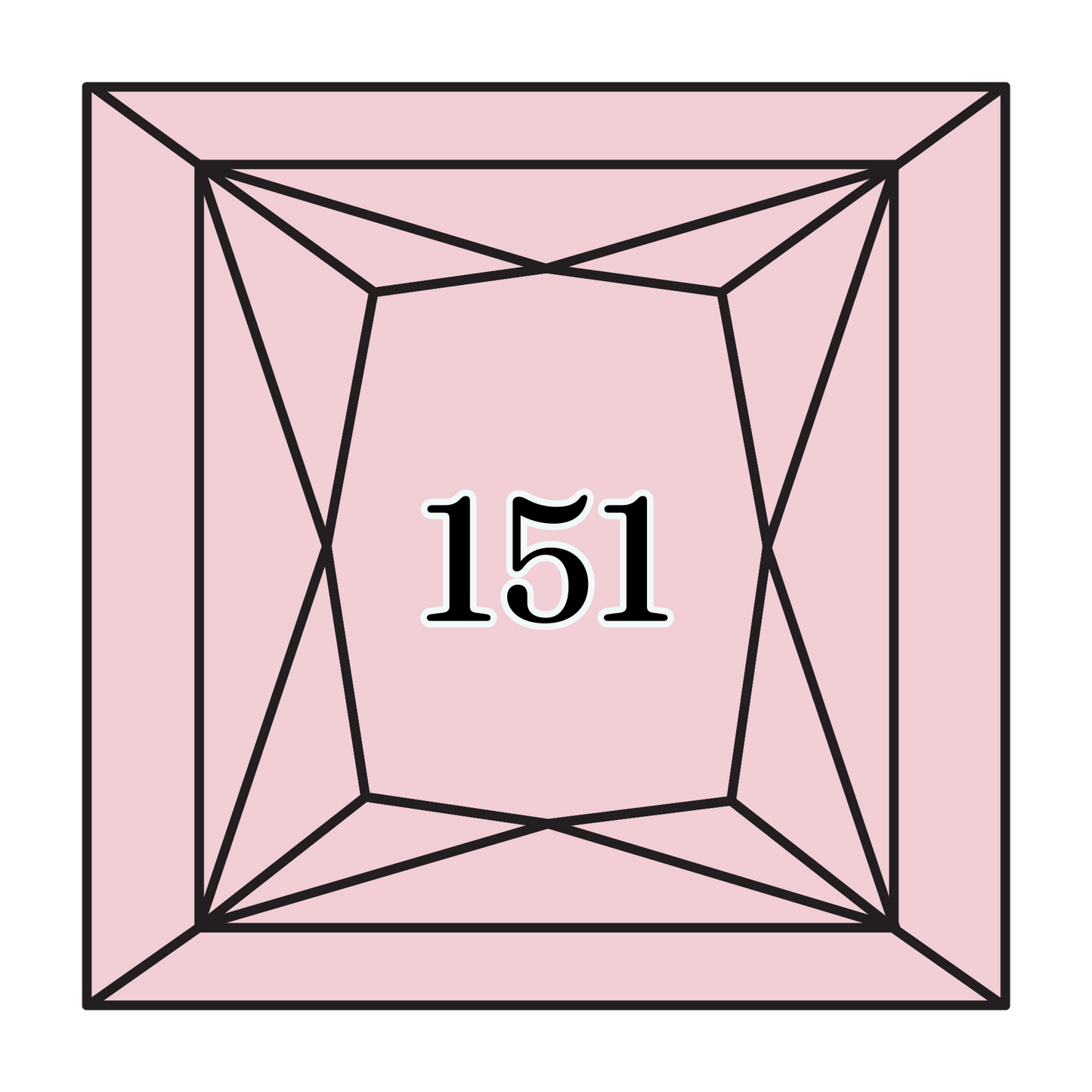 True North Diamond Art Square Diamond Drills 151 - Very Light Dusty Rose - Square Bulk Diamond Drills