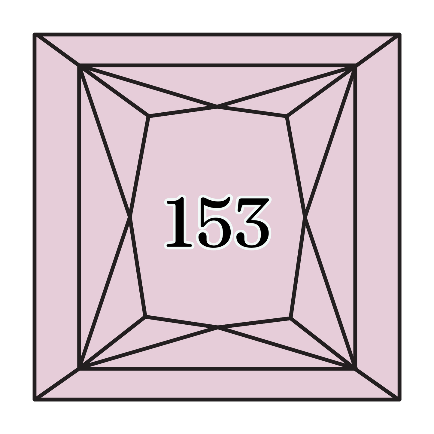 True North Diamond Art Square Diamond Drills 153 - Very Light Violet - Square Bulk Diamond Drills