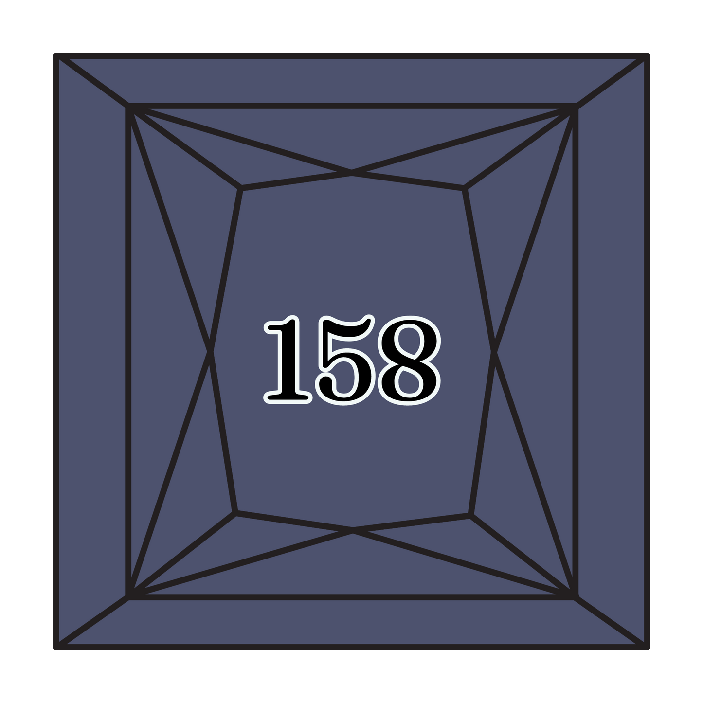 True North Diamond Art Square Diamond Drills 158 - Medium Very Dark Cornflower Blue - Square Bulk Diamond Drills