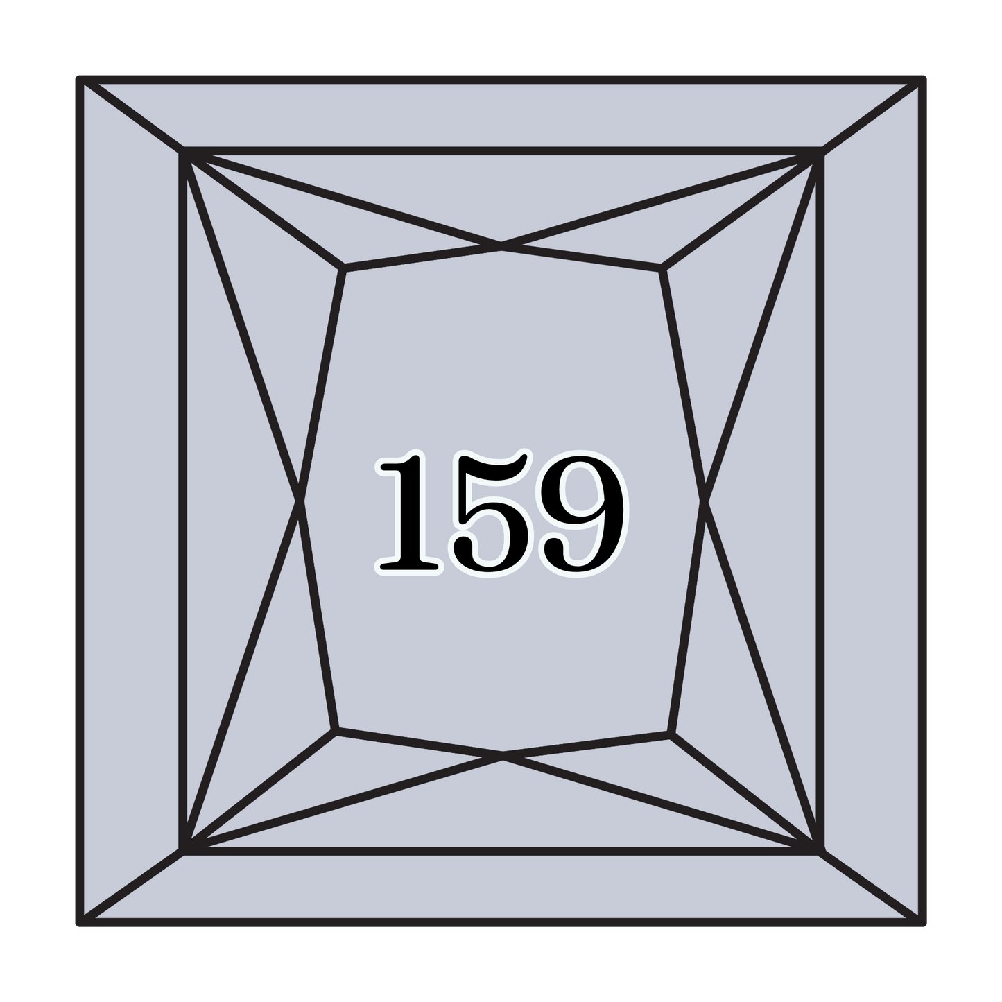 True North Diamond Art Square Diamond Drills 159 - Light Grey Blue - Square Bulk Diamond Drills