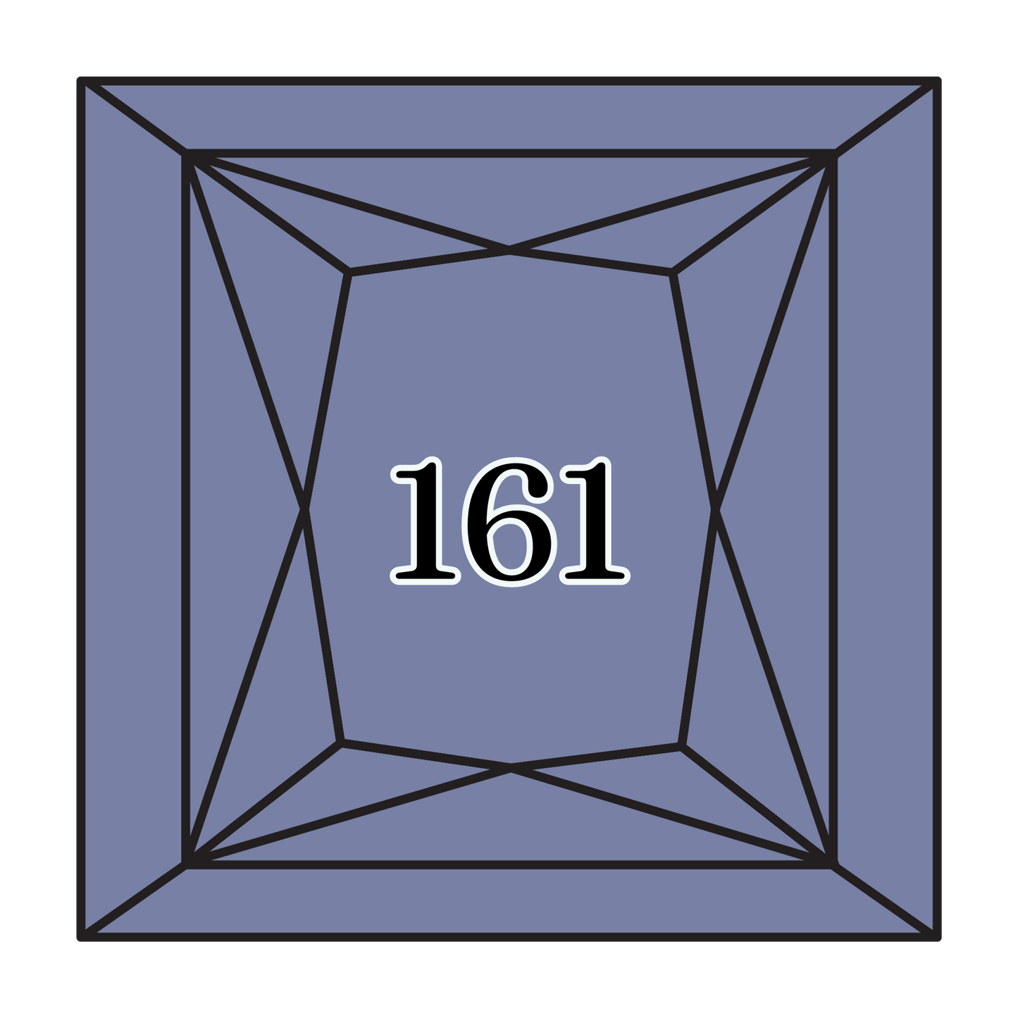 True North Diamond Art Square Diamond Drills 161 - Grey Blue - Square Bulk Diamond Drills