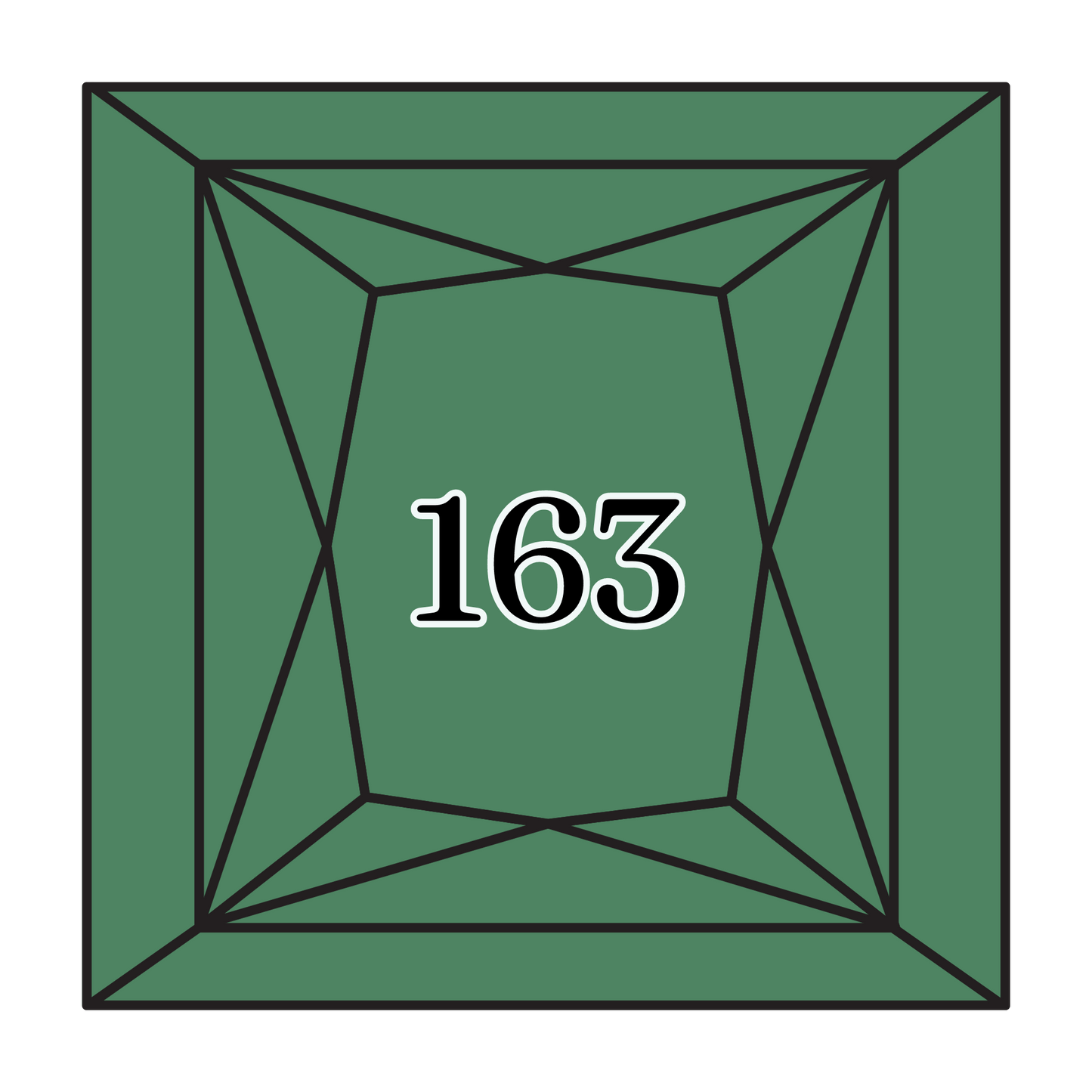 True North Diamond Art Square Diamond Drills 163 - Medium Celadon Green - Square Bulk Diamond Drills