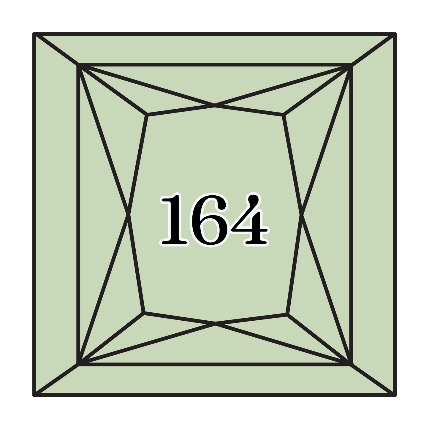 True North Diamond Art Square Diamond Drills 164 - Light Forest Green - Square Bulk Diamond Drills