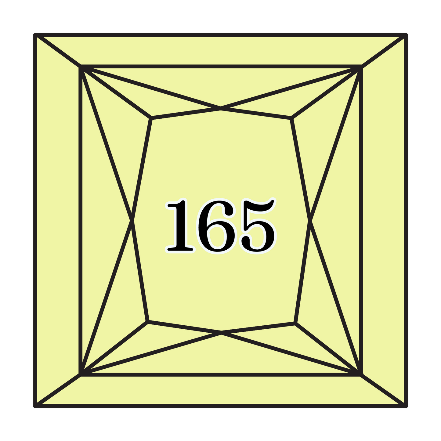 True North Diamond Art Square Diamond Drills 165 - Very Light Moss Green - Square Bulk Diamond Drills