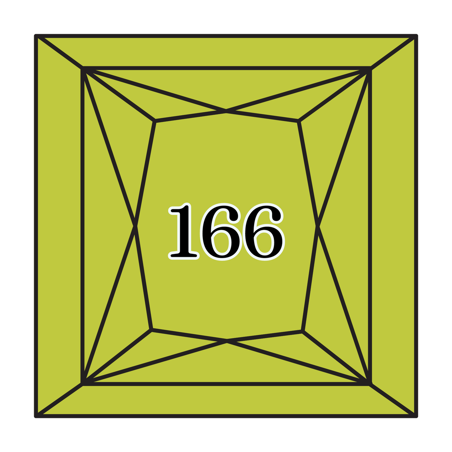 True North Diamond Art Square Diamond Drills 166 - Medium Light Moss Green - Square Bulk Diamond Drills