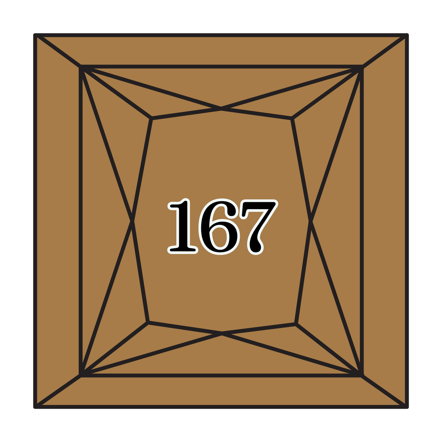 True North Diamond Art Square Diamond Drills 167 - Very Dark Yellow Beige - Square Bulk Diamond Drills