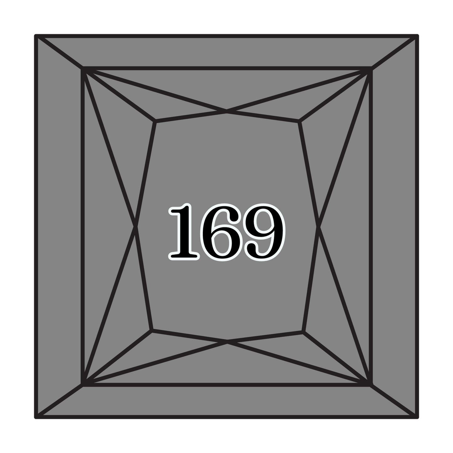 True North Diamond Art Square Diamond Drills 169 - Light Pewter - Square Bulk Diamond Drills