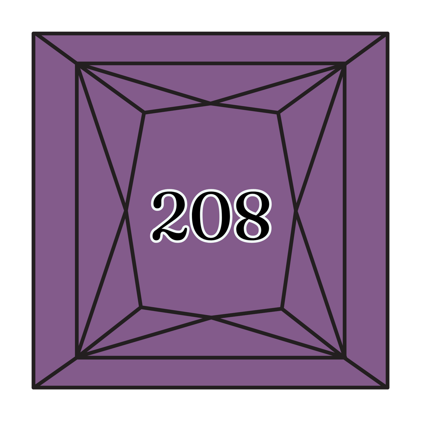 True North Diamond Art Square Diamond Drills 208 - Very Dark Lavender - Square Bulk Diamond Drills