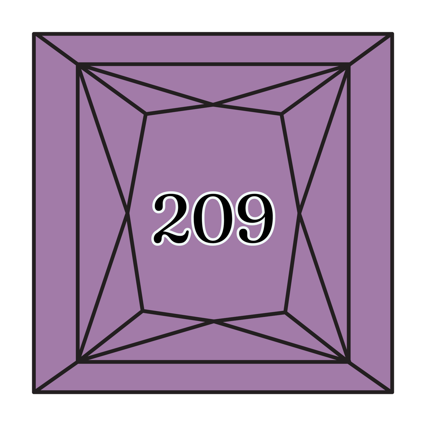 True North Diamond Art Square Diamond Drills 209 - Dark Lavender - Square Bulk Diamond Drills