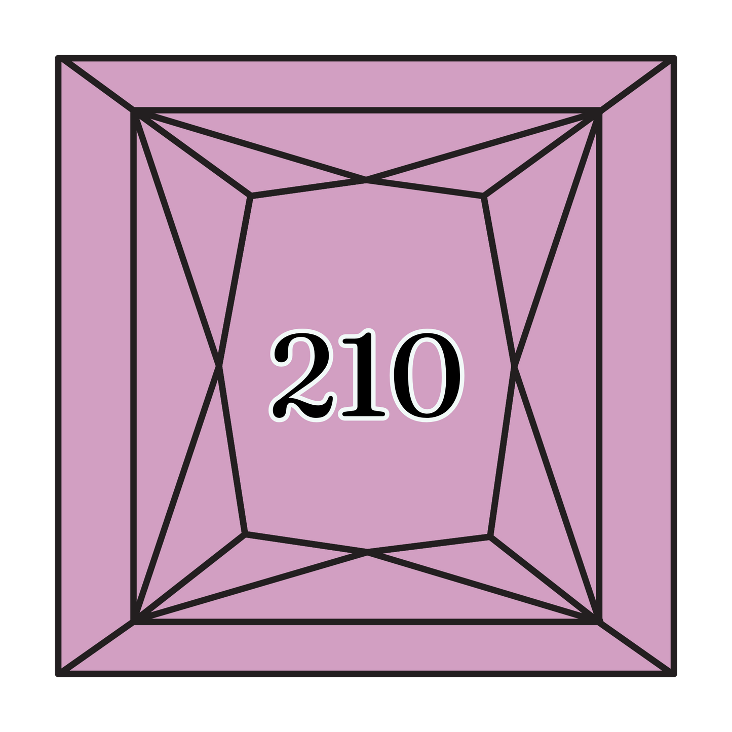 True North Diamond Art Square Diamond Drills 210 - Medium Lavender - Square Bulk Diamond Drills