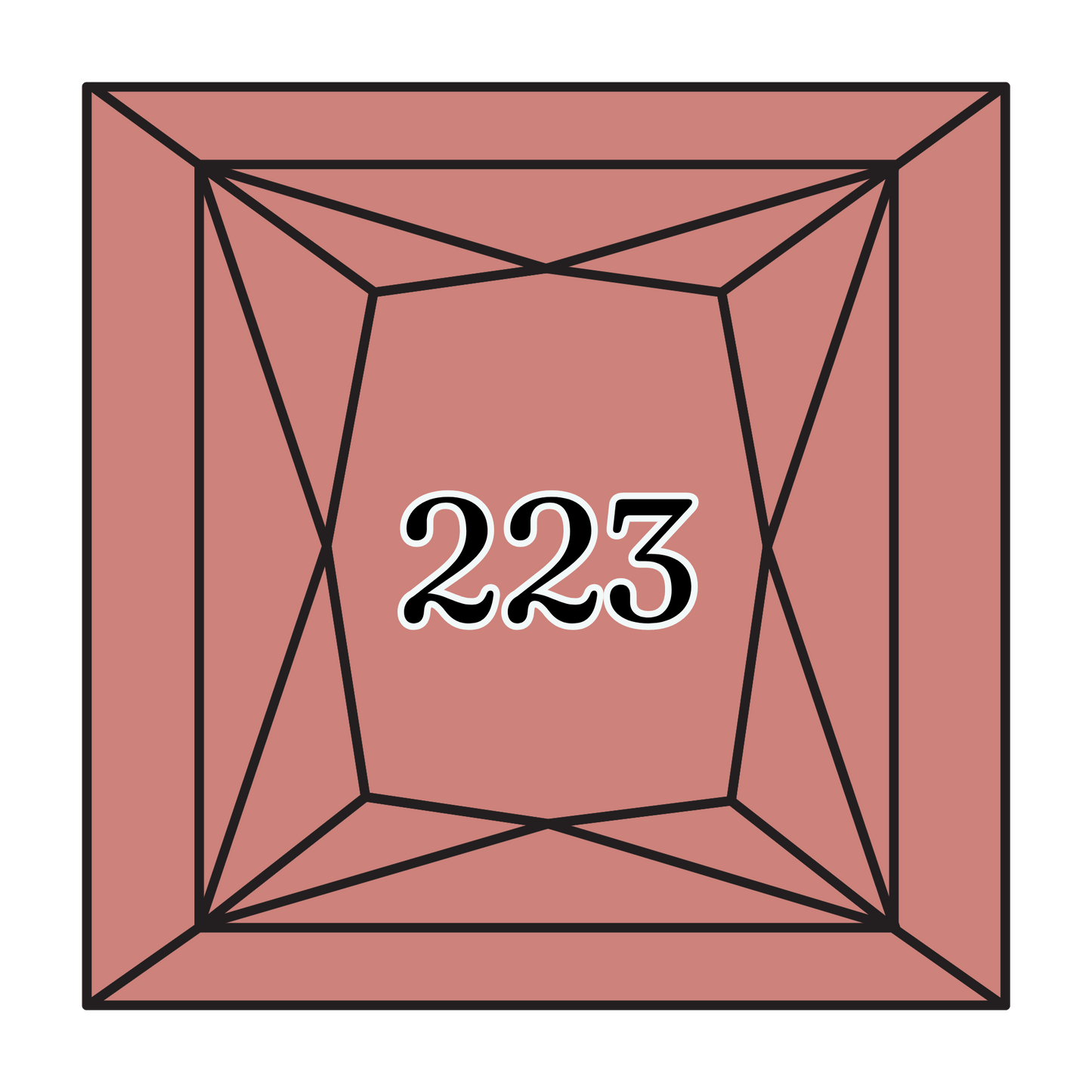 True North Diamond Art Square Diamond Drills 223 - Light Shell Pink - Square Bulk Diamond Drills