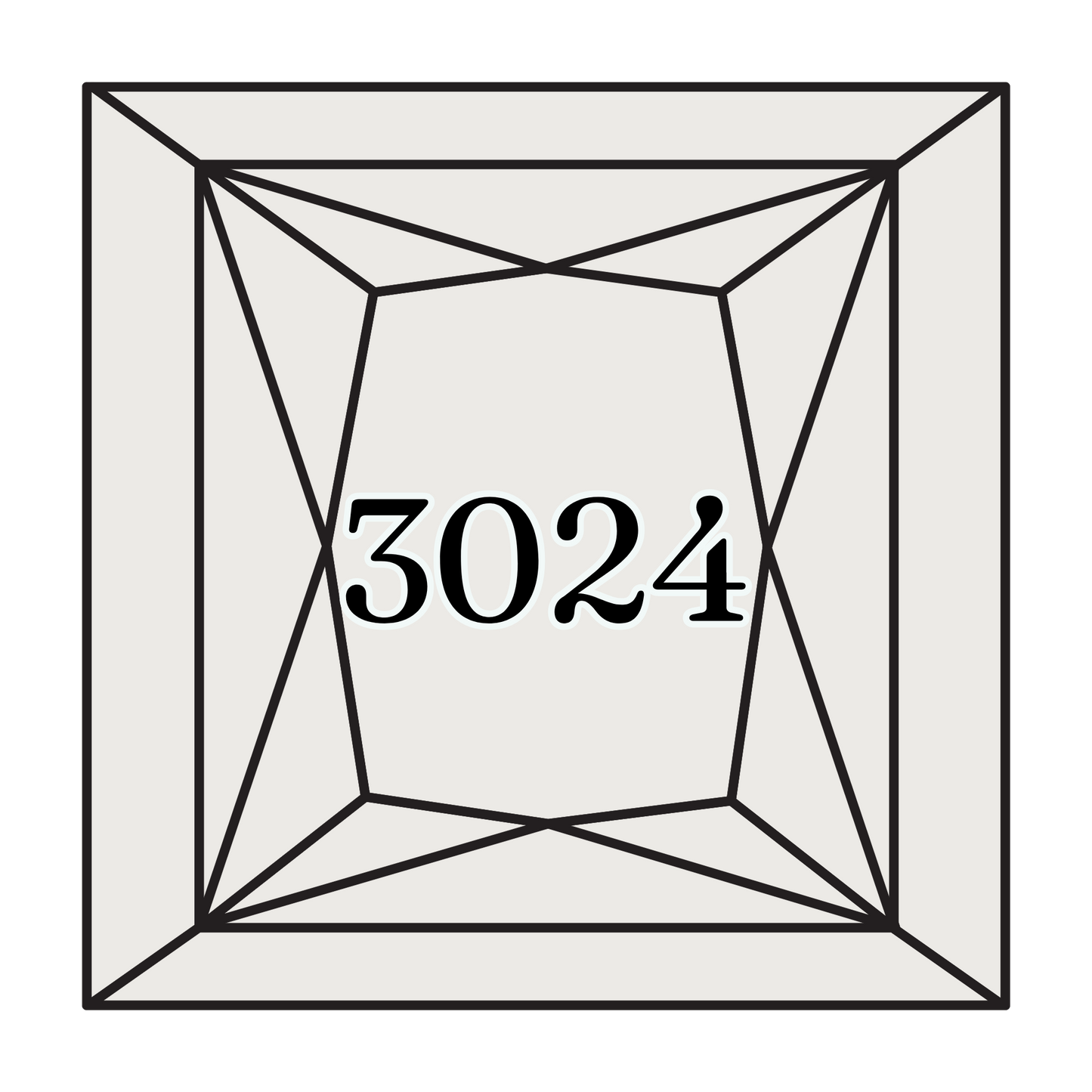 True North Diamond Art Square Diamond Drills 3024 - Very Light Brown Grey - Square Bulk Diamond Drills