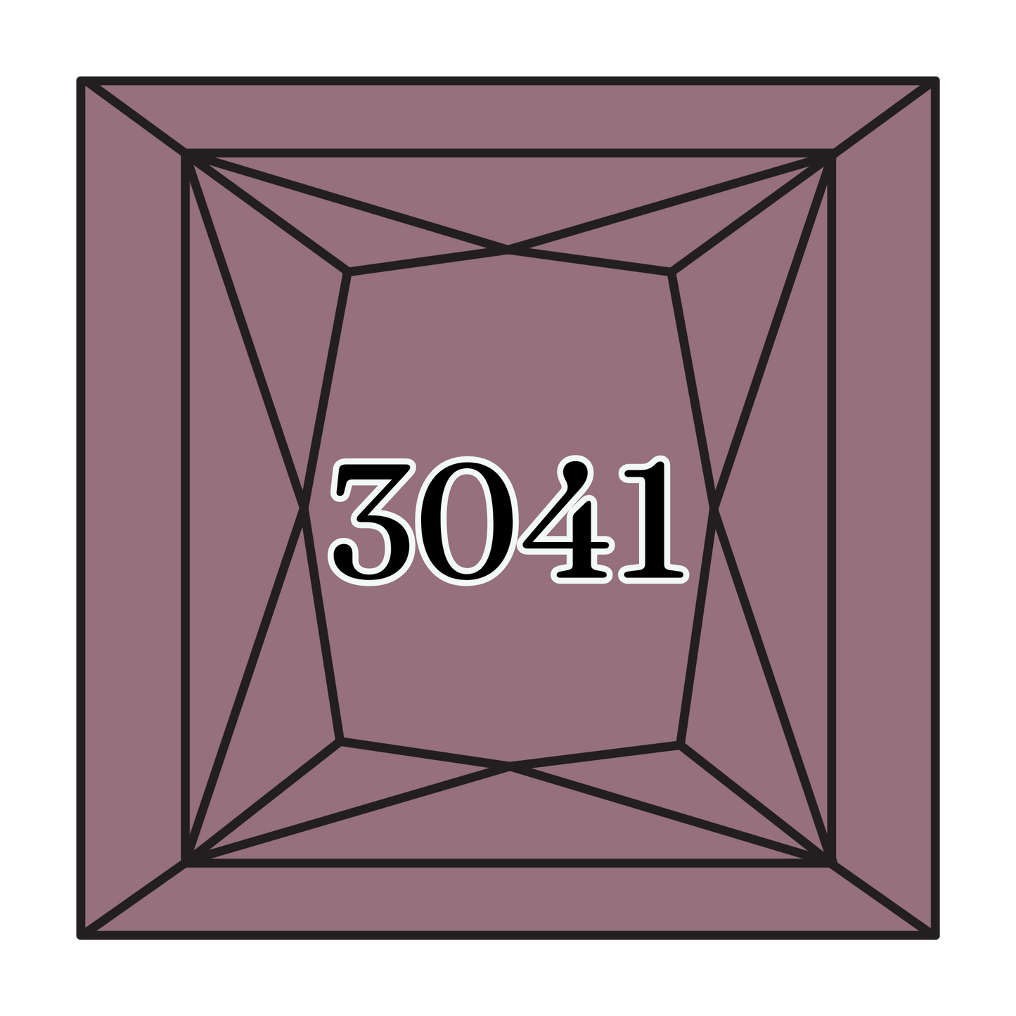 True North Diamond Art Square Diamond Drills 3041 - Medium Antique Violet - Square Bulk Diamond Drills