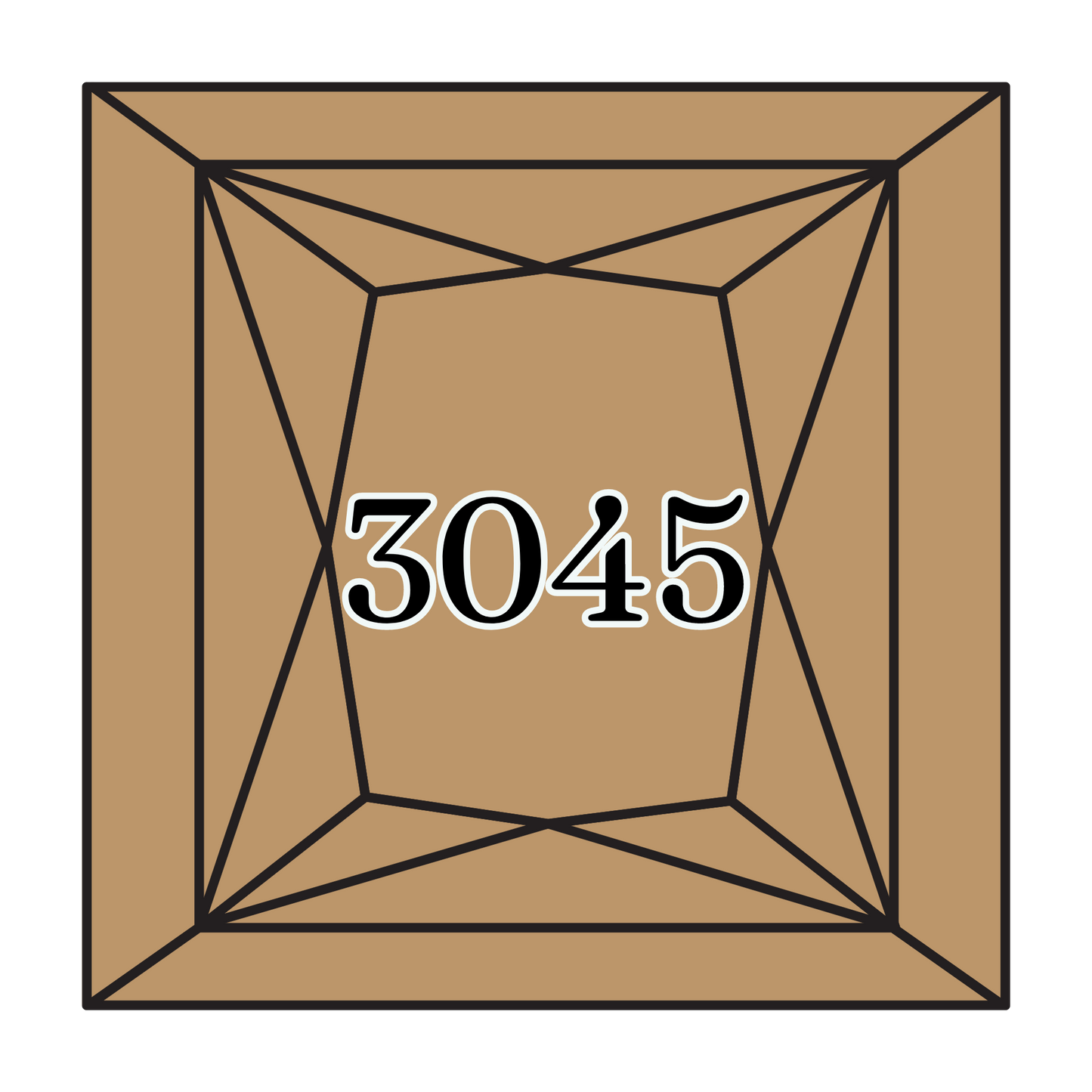 True North Diamond Art Square Diamond Drills 3045 - Dark Yellow Beige - Square Bulk Diamond Drills