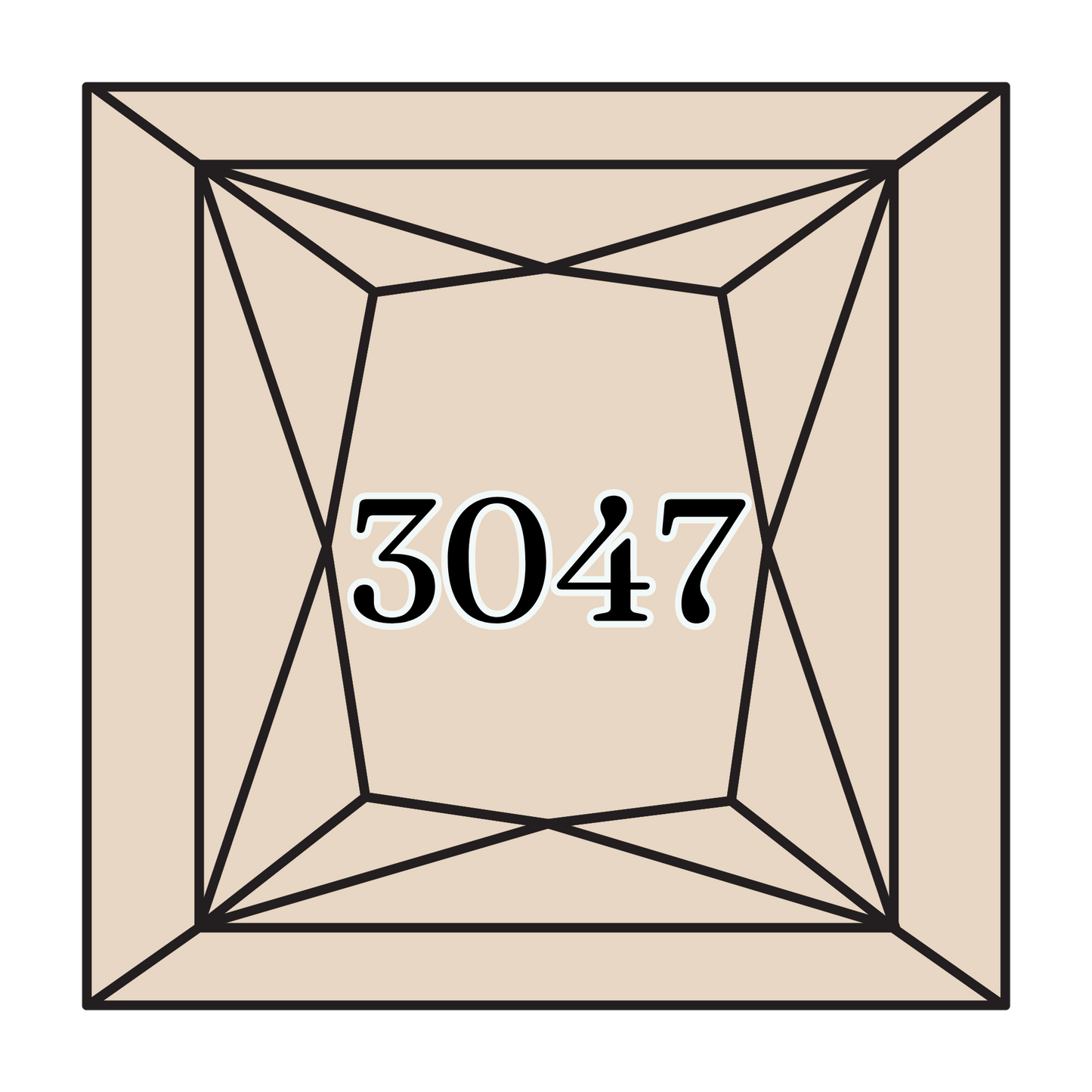 True North Diamond Art Square Diamond Drills 3047 - Light Yellow Beige - Square Bulk Diamond Drills