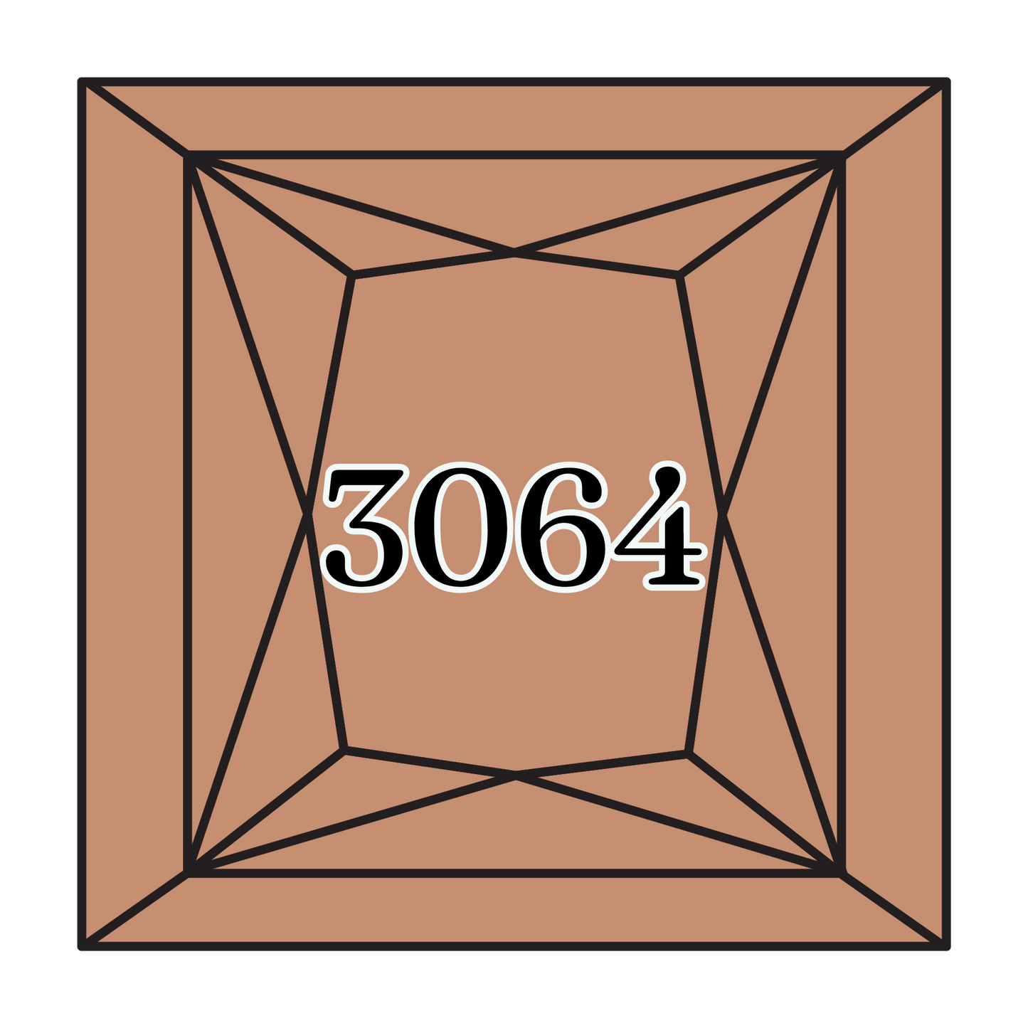 True North Diamond Art Square Diamond Drills 3064 - Desert Sand - Square Bulk Diamond Drills