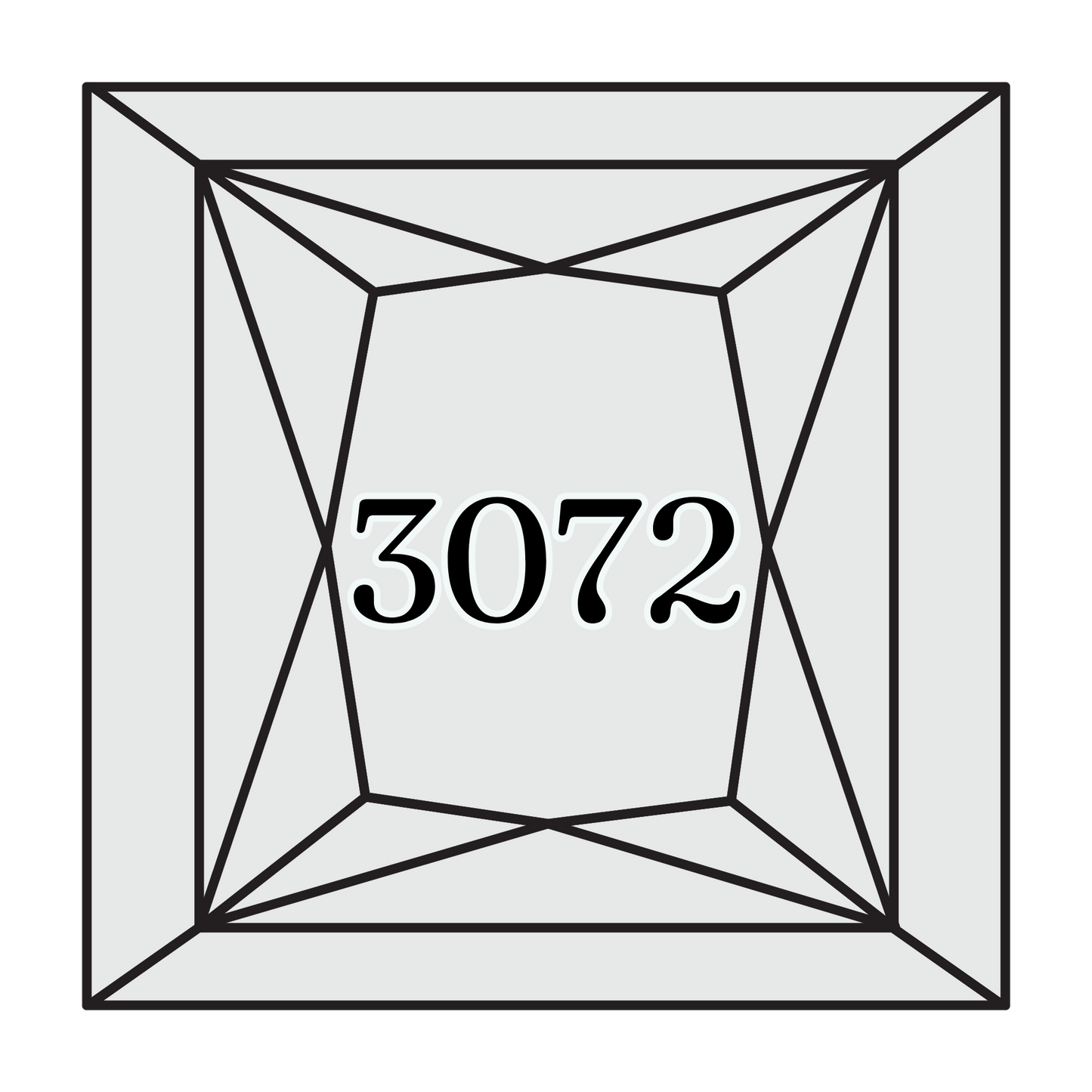 True North Diamond Art Square Diamond Drills 3072 - Very Light Beaver Grey - Square Bulk Diamond Drills