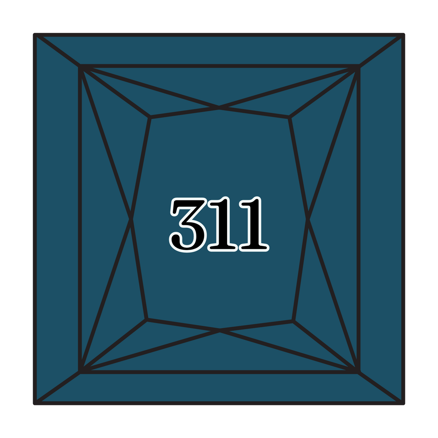 True North Diamond Art Square Diamond Drills 311 - Medium Navy Blue - Square Bulk Diamond Drills