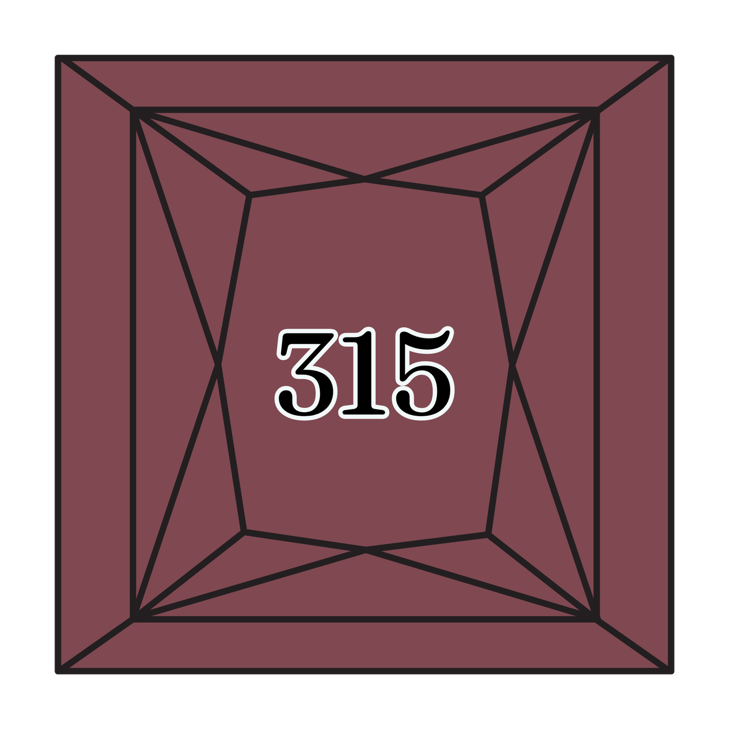 True North Diamond Art Square Diamond Drills 315 - Medium Dark Antique Mauve - Square Bulk Diamond Drills