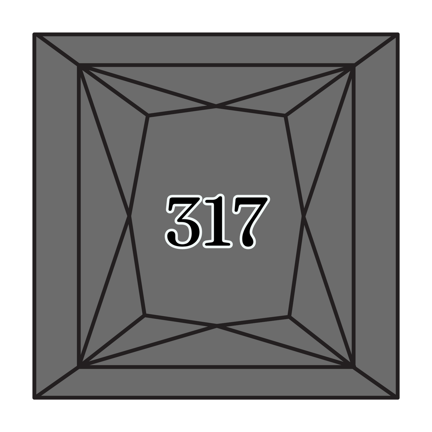 True North Diamond Art Square Diamond Drills 317 - Pewter Grey - Square Bulk Diamond Drills