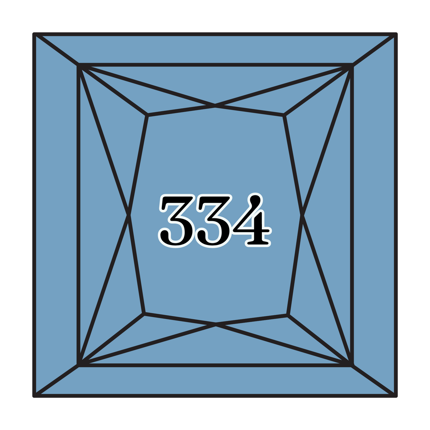 True North Diamond Art Square Diamond Drills 334 - Medium Baby Blue - Square Bulk Diamond Drills