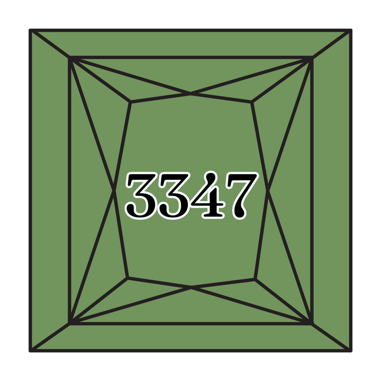 True North Diamond Art Square Diamond Drills 3347 - Medium Yellow Green - Square Bulk Diamond Drills