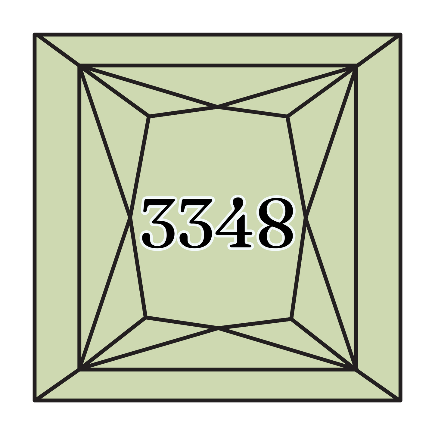 True North Diamond Art Square Diamond Drills 3348 - Light Yellow Green - Square Bulk Diamond Drills